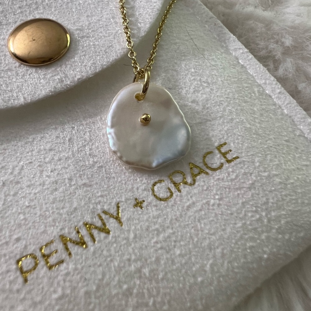 Penny + Grace Petal Pearl Necklace